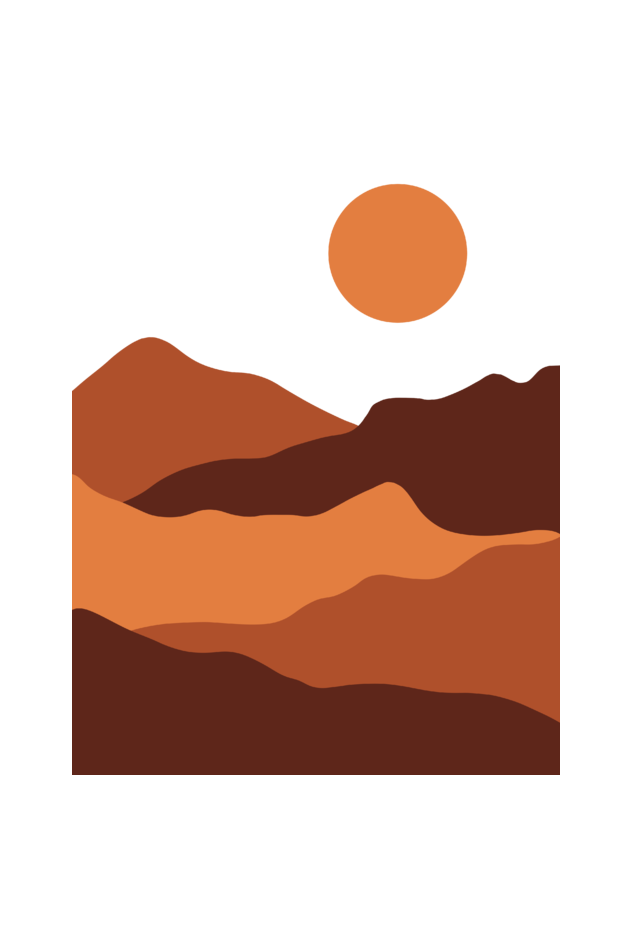 Minimalist Boho Sunset T-shirt